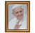 Pope Francis Gold Wood Framed Canvas Art