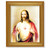 Sacred Heart of Jesus Beveled Beveled Gold-Leaf-Leaf Framed Art | Style E