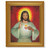 Sacred Heart of Jesus Beveled Beveled Gold-Leaf-Leaf Framed Art