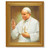 St. Pope John Paul II Beveled Gold-Leaf Framed Art | Style A