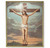 Crucifixion Plain Gold Framed Plaque Art | Style A