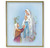 Our Lady of Lourdes Plain Gold Framed Plaque Art