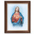Sacred Heart of Jesus Dark Walnut Framed Art | 11" x 14