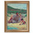 Beach with Children Gold Framed Art | 11" x 14"