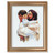 Jesus with Child - Love Gold Framed Art | 11" x 14"