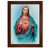 Sacred Heart of Jesus Walnut Finish Framed Art | 19" x 27"