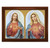 The Sacred Hearts Walnut Finish Framed Art | 19" x 27"