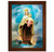 Our Lady of Mount Carmel Walnut Finish Framed Art | 19" x 27"