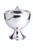 #1129 Hand-Hammered Covered Ciborium | Silver-Plated | 24K Gold-Lined