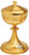 K717 8", 8oz. Silver-Plated Cross Chalice | 24K Gold-Plated