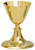 K75 6", 8oz. Gold Chalice with Scale Paten | 24K Gold-Plated