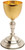 K921 Two-Tone Chalice | 9-1/4", 12oz. | 24K Gold & Silver-Plated