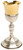 K923 Two-Tone Chalice | 7-7/8", 4oz. | 24K Gold & Silver-Plated