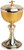 K926 Two-Tone Chalice | 8-1/4", 5oz. | 24K Gold & Oxidized Silver