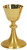 K972 Engraved Celtic Design Chalice | 8", 8oz. | 24K Bright Gold-Plated