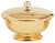 K358 Large Communion Bowl & Cover | 24K Gold Plated