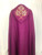 #1961 Purple Embroidered Cope | Wool