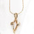 Crossfish Gold-Plated Necklace | 16" Chain