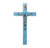 Blue Pearlized Crucifix, 7" | Style A