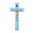 Blue Wood 7" Crucifix