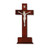 Dark Cherry Wood Standing Crucifix, 10" | Style B