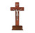 Dark Cherry Wood Standing Crucifix, 10"