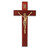 Dark Cherry Wood Wall Crucifix, 10" | Style B