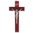 Dark Cherry Wood Wall Crucifix, 10" | Style C