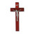 Dark Cherry Wood Wall Crucifix, 10" | Style F