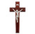 Dark Cherry Wood Wall Crucifix, 10" | Style G