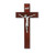 Dark Cherry Wood Wall Crucifix, 10" | Style H