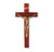 Dark Cherry Wood Wall Crucifix, 12" | Style D