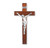 Dark Cherry Wood Wall Crucifix, 12" | Style J