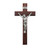 Dark Cherry Wood Wall Crucifix, 12" | Style A