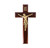 Dark Cherry Wood Wall Crucifix, 7" | Style B