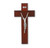 Dark Cherry Wood Wall Crucifix, 8"
