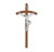 Genuine Walnut Wall Crucifix, 10" | Style C