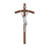 Genuine Walnut Wall Crucifix, 10"
