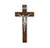 Genuine Walnut Wall Crucifix, 11" | Style B