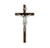 Genuine Walnut Wall Crucifix, 11" | Style D
