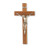 Genuine Walnut Wall Crucifix, 12" | Style C