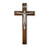 Genuine Walnut Wall Crucifix, 12" | Style E