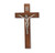 Genuine Walnut Wall Crucifix, 7" | Style A