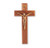 Genuine Walnut Wall Crucifix, 9" | Style D