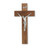 Genuine Walnut Wall Crucifix, 9" | Style H