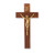 Genuine Walnut Wood Wall Crucifix, 10" | Style B
