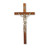 Genuine Walnut Wood Wall Crucifix, 10" | Style D