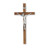 Genuine Walnut Wood Wall Crucifix, 10" | Style G