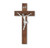 Genuine Walnut Wood Wall Crucifix, 10" | Style H