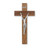 Genuine Walnut Wood Wall Crucifix, 10"